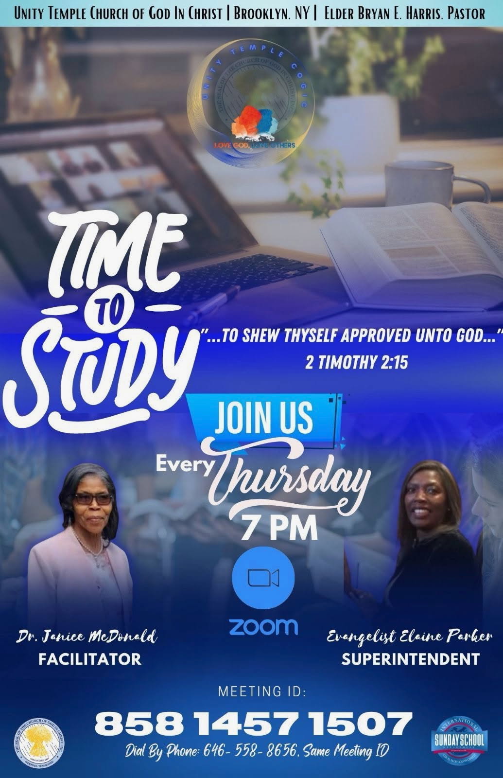 Thursday Bible Study flyer.