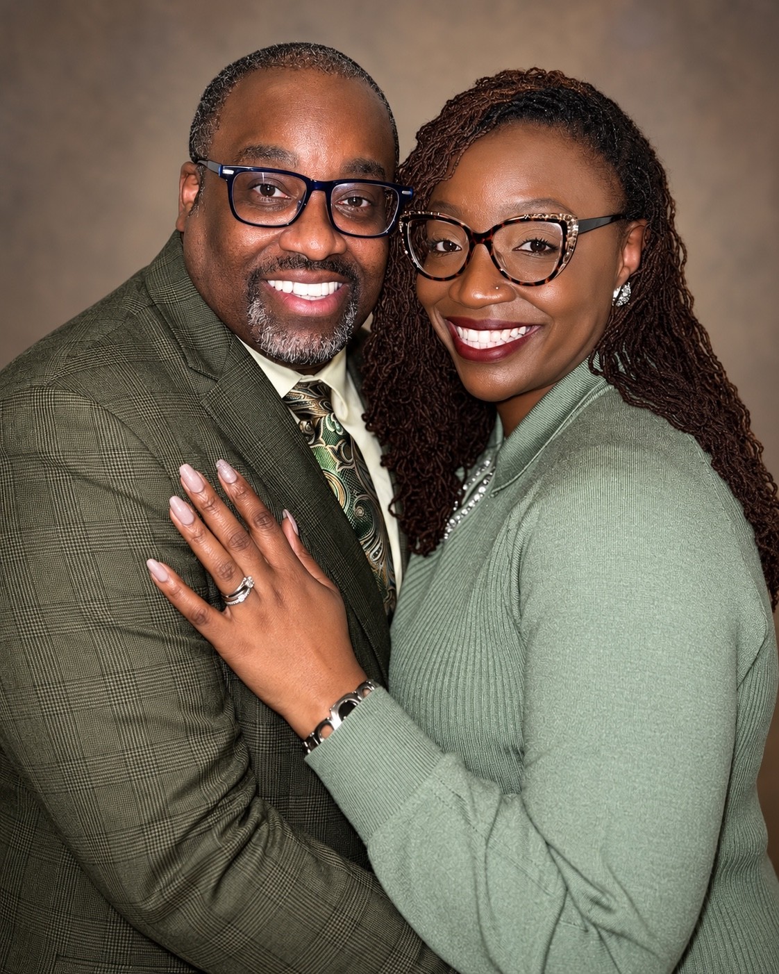 Superintendent Bryan Harris and Dr. Allashia Smith-Harris together.